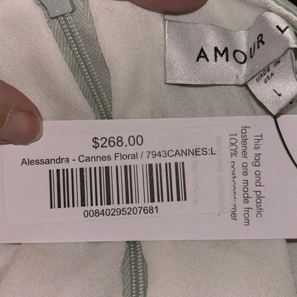 Amour Vert, Alessandra, Cannes Floral Dress, L, NWT - Picture 9 of 11